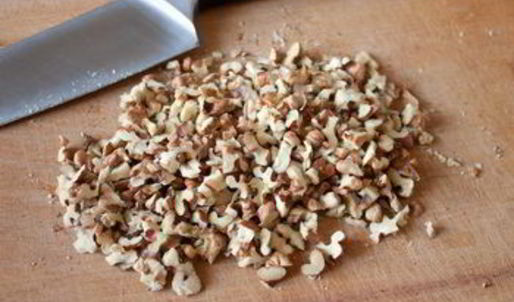 сметанное желе с орехами