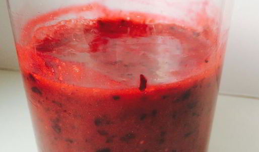 сорбет из свежих ягод и зефира