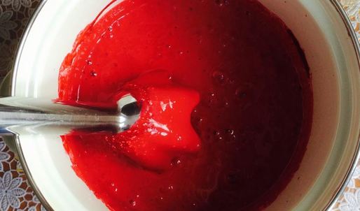 сорбет из свежих ягод и зефира