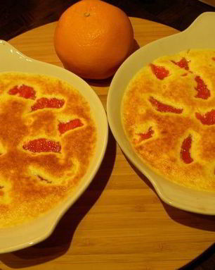 Гратен-суфле с грейпфрутом