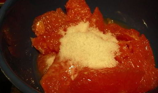 гратен-суфле с грейпфрутом