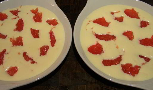 гратен-суфле с грейпфрутом