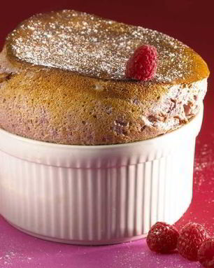 Грушево-малиновое суфле