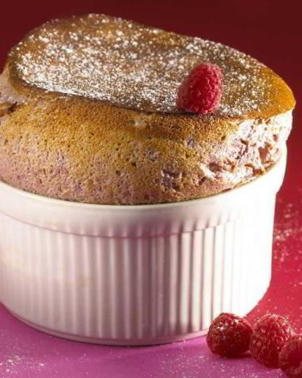 Рецепт грушева-малинового суфле