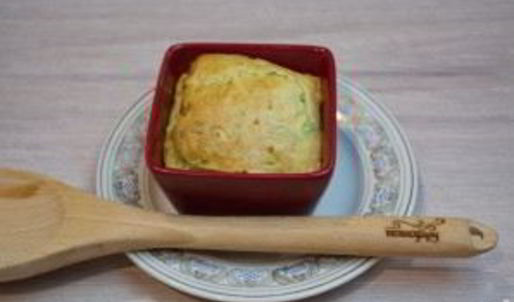 кабачковое суфле с индейкой под грибным соусом