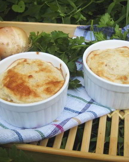 Рецепт хлебно-луковое суфле