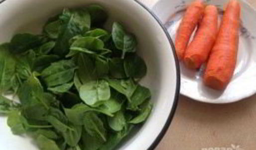 морковно-шпинатное суфле