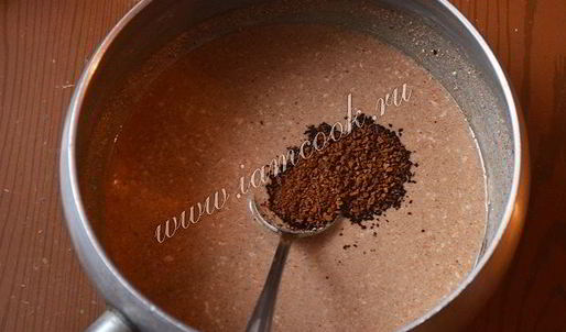 шоколадно-кофейное суфле