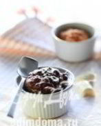 Шоколадно-яблочное суфле