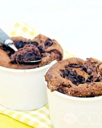 Рецепт шоколадного суфле с хурмой