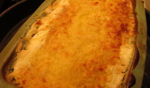 суфле из овощей под маслятами в сметане