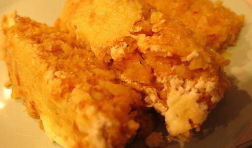 суфле из овощей под маслятами в сметане