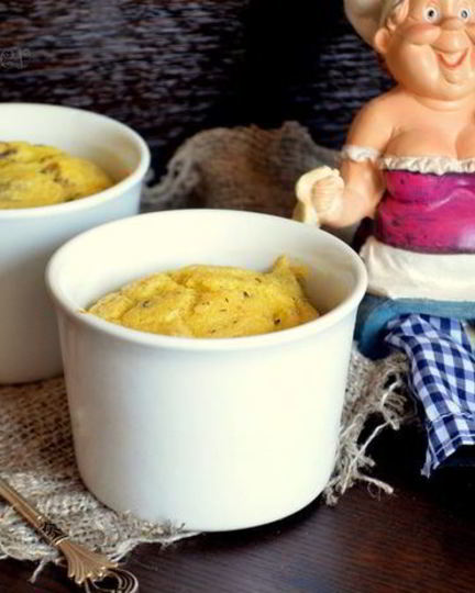 Рецепт суфле из поленты с вешенками