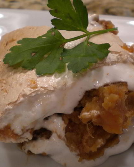 Рецепт суфле с бататом и орехами