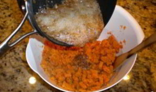 суфле с бататом и орехами