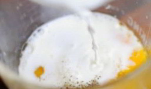 суфле с картофелем и колбасками