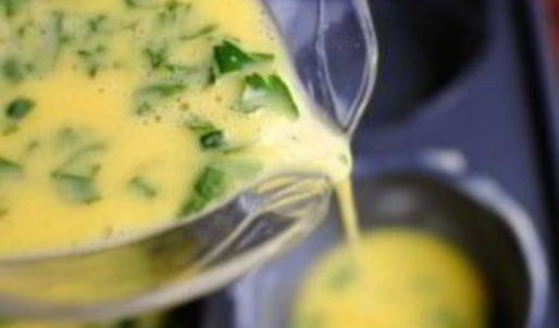 суфле с картофелем и колбасками