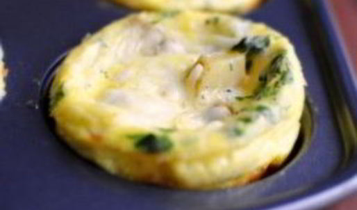 суфле с картофелем и колбасками