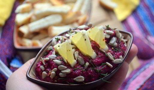 свекольно-грибное суфле