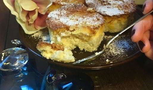 творожно-рисовые пудинги с ананасовым суфле