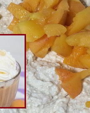 Творожное суфле с абрикосами