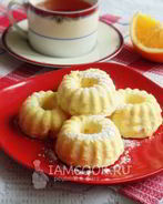 Творожное суфле с апельсином в духовке