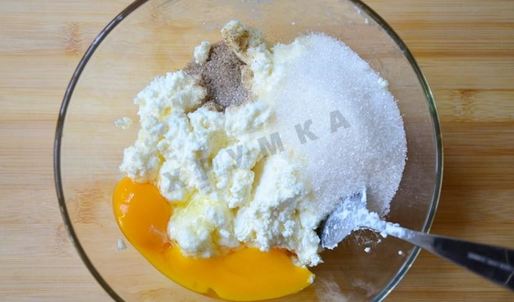 творожное суфле с черникой