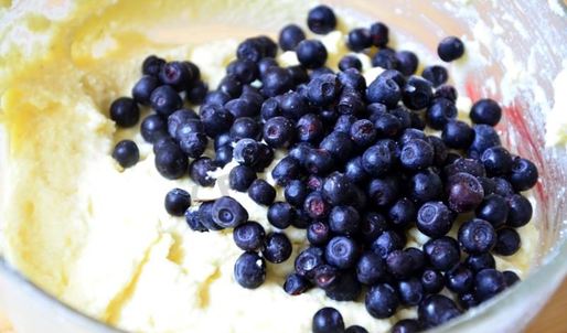 творожное суфле с черникой