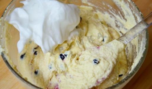 творожное суфле с черникой