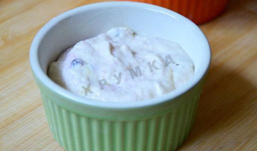 творожное суфле с черникой