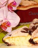 Творожное суфле с крыжовником и шоколадом