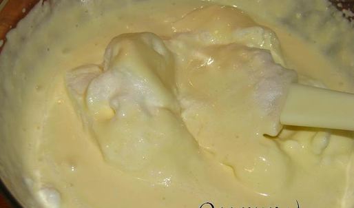 творожное суфле с крыжовником и шоколадом