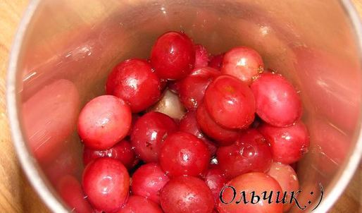 творожное суфле с крыжовником и шоколадом