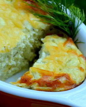 Творожное суфле с цветной капустой