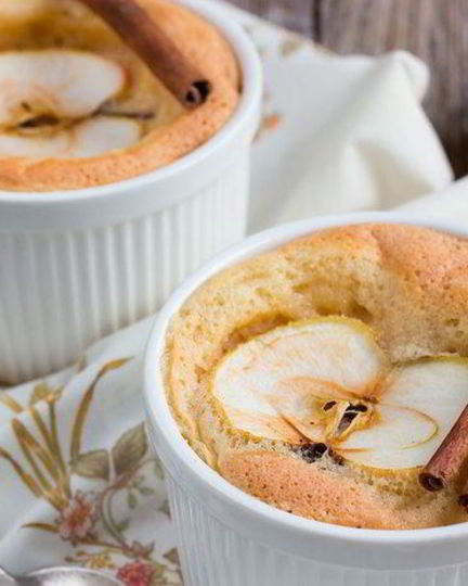 Рецепт творожного суфле с яблоками