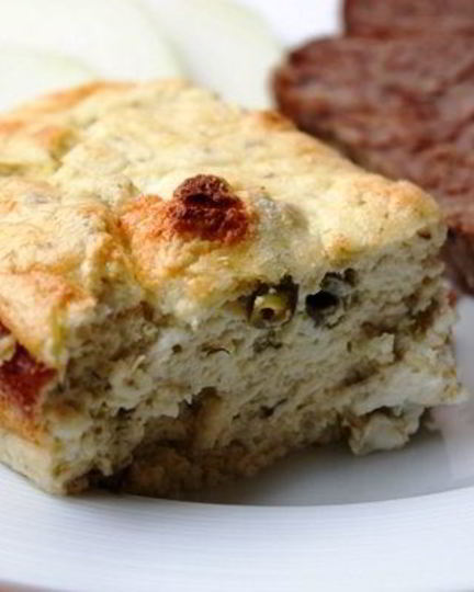 Рецепт творожного суфле с зеленой фасолью