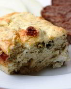 Творожное суфле с зеленой фасолью