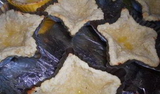 творожные корзиночки с шоколадным суфле