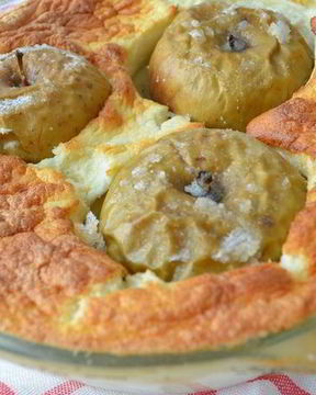 Яблоки в манном суфле