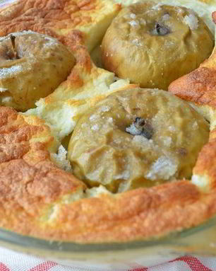 Яблоки в манном суфле