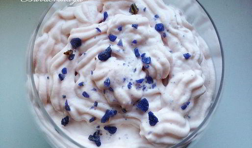 фиалковое тирамису без сырых яиц