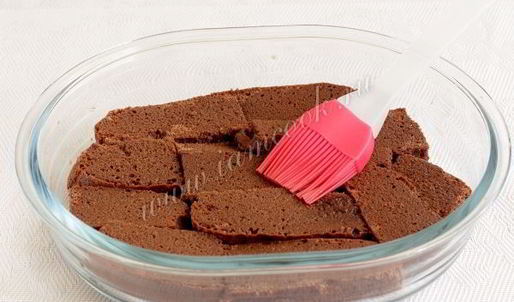 тирамису на шоколадном бисквите без яиц