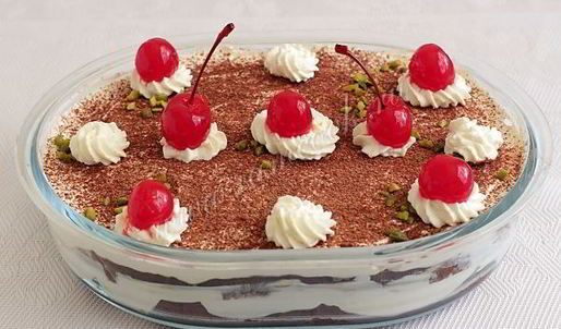 тирамису на шоколадном бисквите без яиц