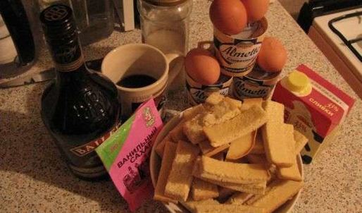 тирамису с бисквитом