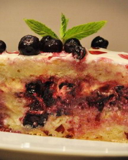 Рецепт тирамису с голубикой и апельсиновым кремом