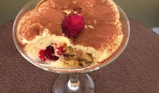 тирамису с малиной