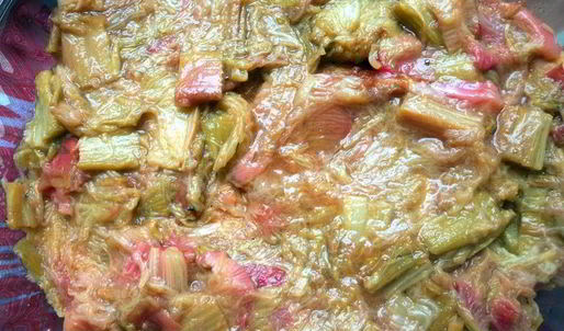 тирамису с ревенем и белым шоколадом