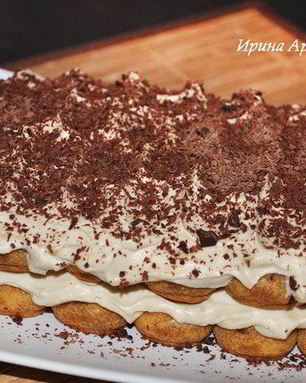 Тирамису с темным шоколадом