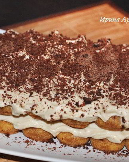 Рецепт тирамису с темным шоколадом