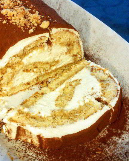 Рецепт тирамису в рулете